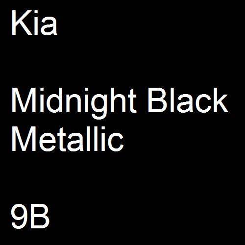 Kia, Midnight Black Metallic, 9B.